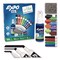 EXPO Medium Assorted Tips Low-Odor Dry Erase Marker Eraser and Cleaner Kit - Assorted Colors (12/Set)